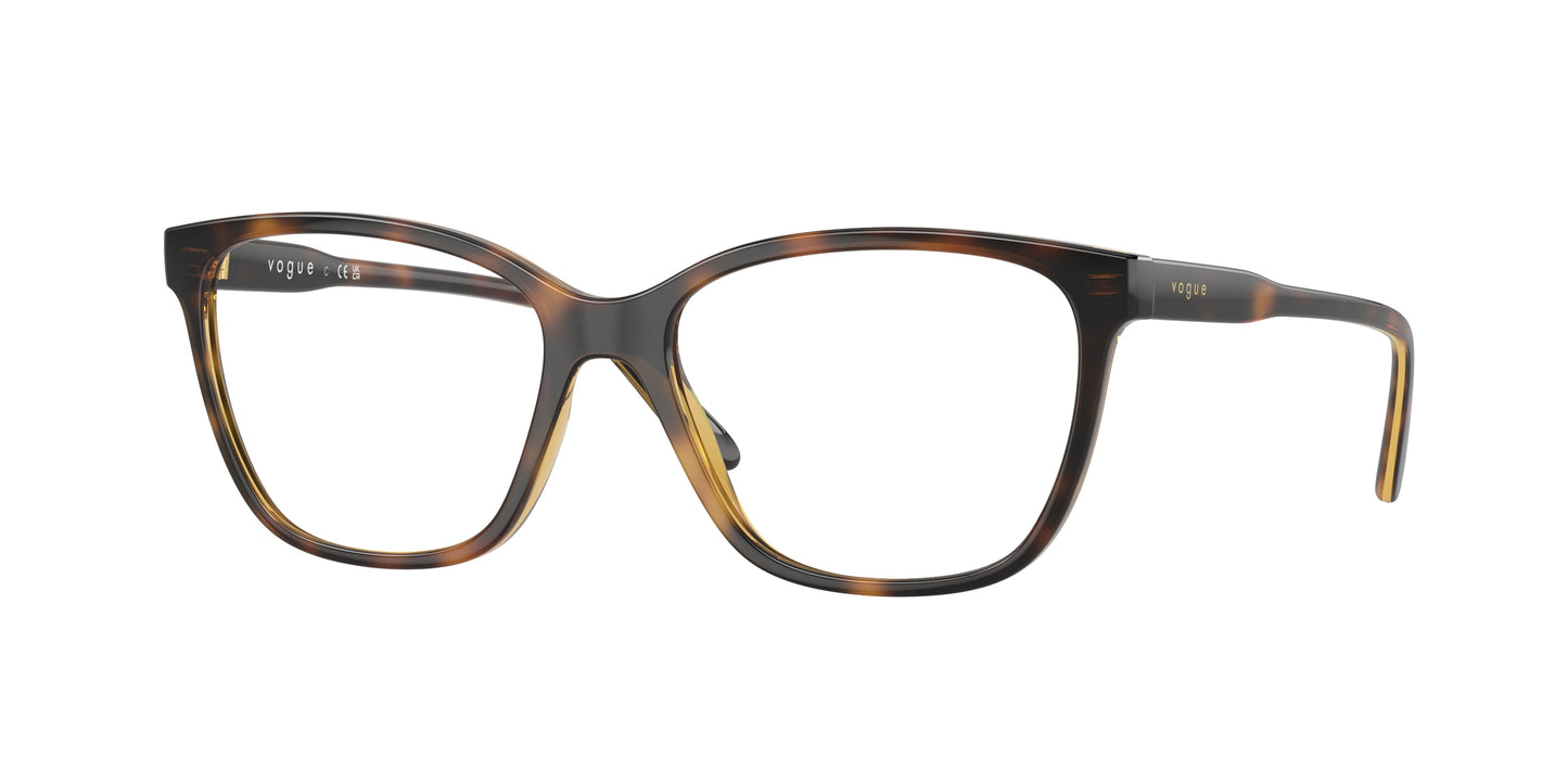 Vogue VO5518 Pillow Eyeglasses W656-Dark Havana 53-140-16 - Color Map Brown