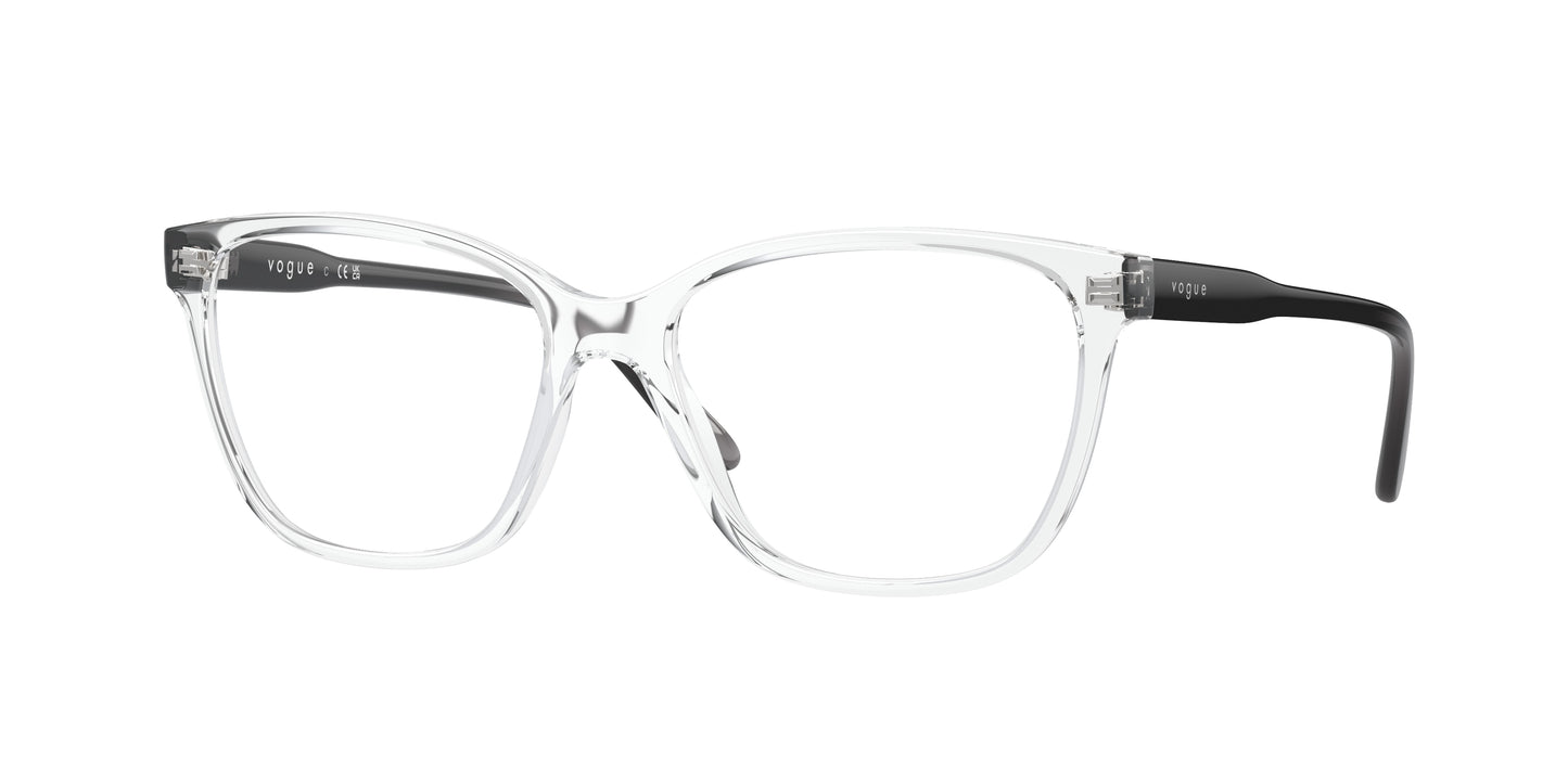Vogue VO5518 Pillow Eyeglasses W745-Transparent 53-140-16 - Color Map Transparent