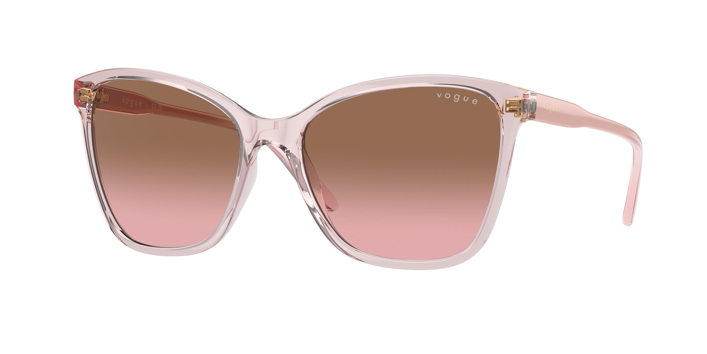 Vogue VO5520S Butterfly Sunglasses 294214-Transparent Pink 56-140-17 - Color Map Pink