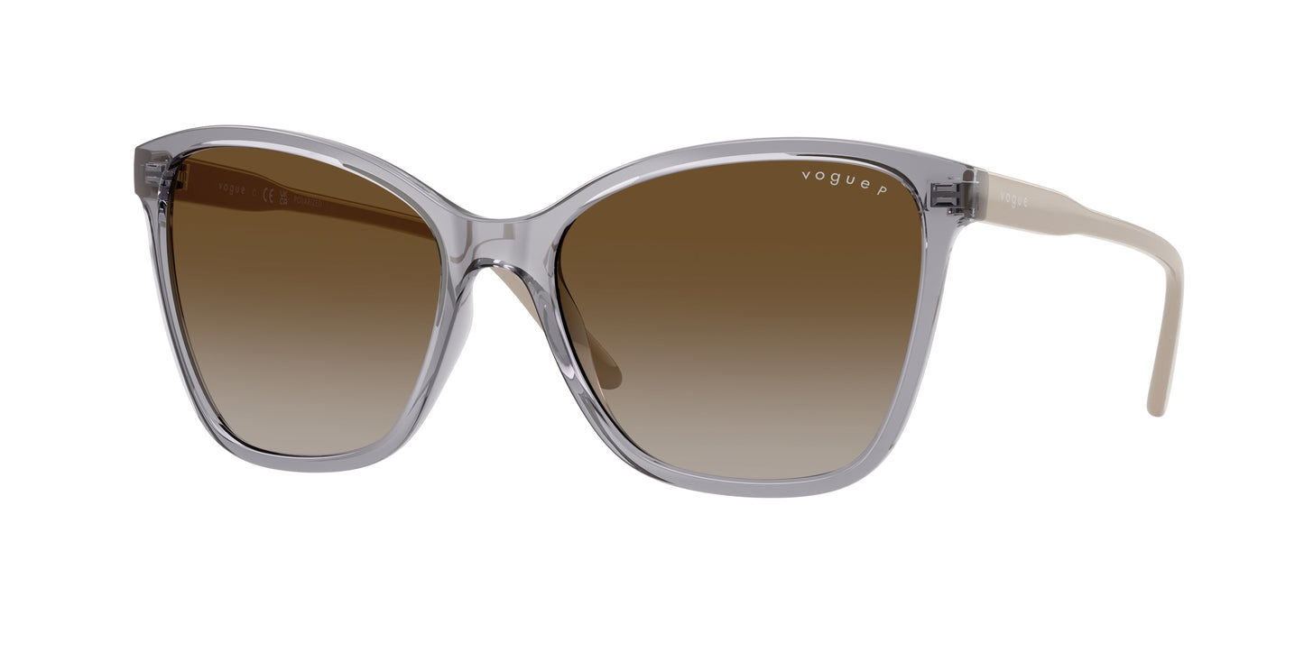 Vogue VO5520S Butterfly Sunglasses 3099T5-Transparent Grey 56-140-17 - Color Map Grey
