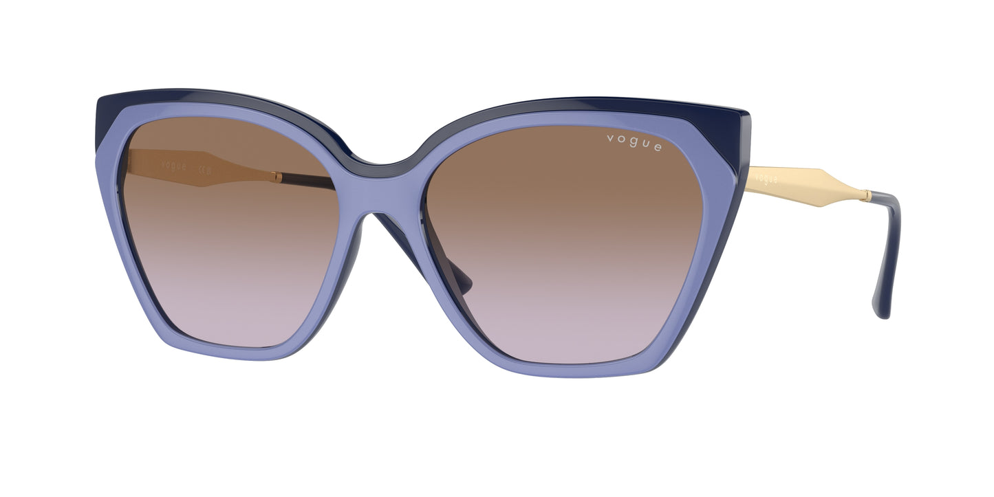 Vogue VO5521S Cat Eye Sunglasses 310268-Top Wisteria/Full Blue 57-140-16 - Color Map Violet