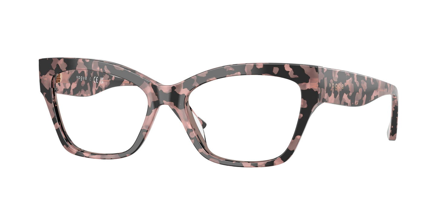 Vogue VO5523 Cat Eye Eyeglasses 3150-Pink Tortoise 54-140-17 - Color Map Tortoise