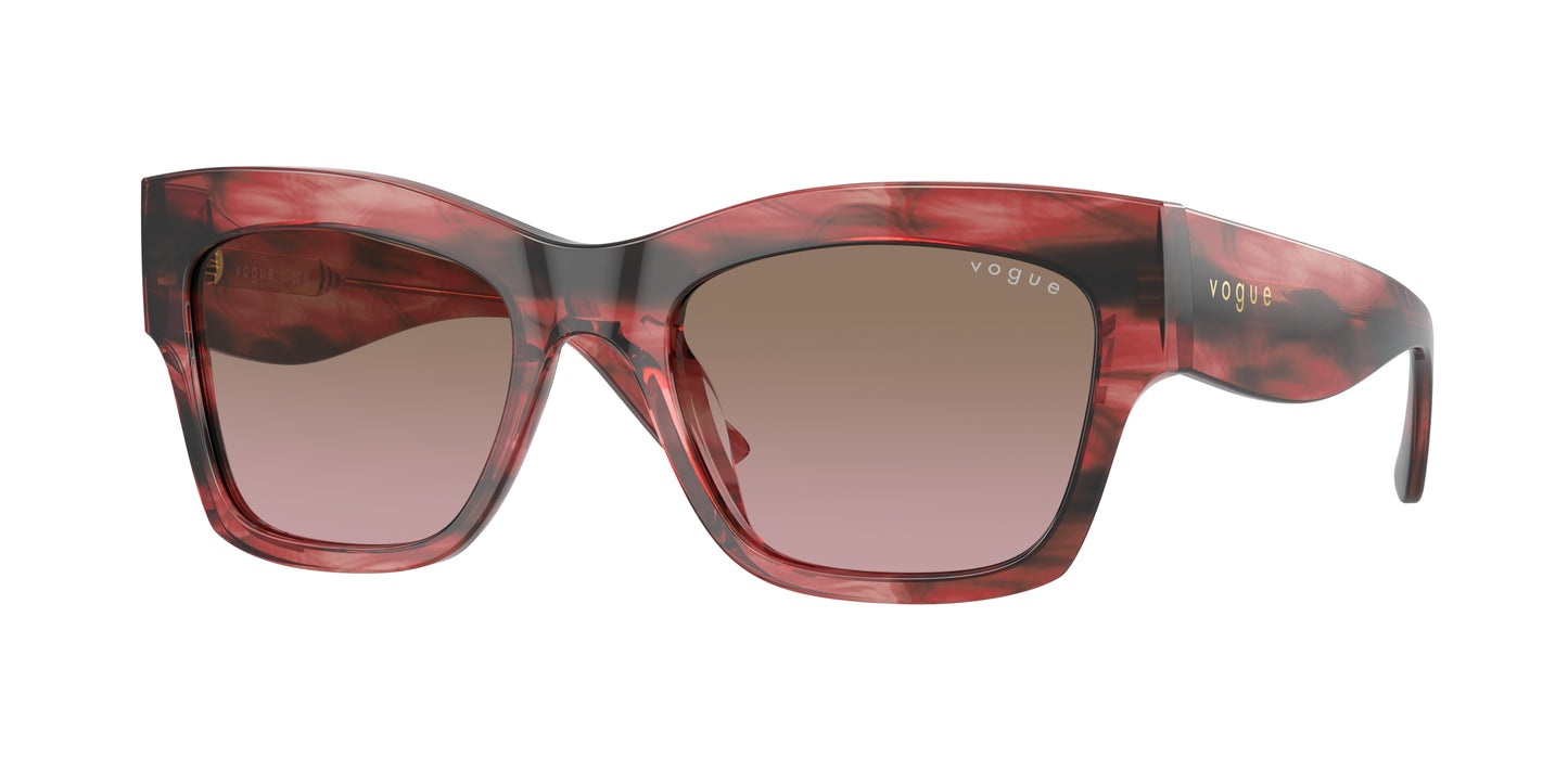 Vogue VO5524S Pillow Sunglasses 308914-Red Havana 54-140-20 - Color Map Tortoise