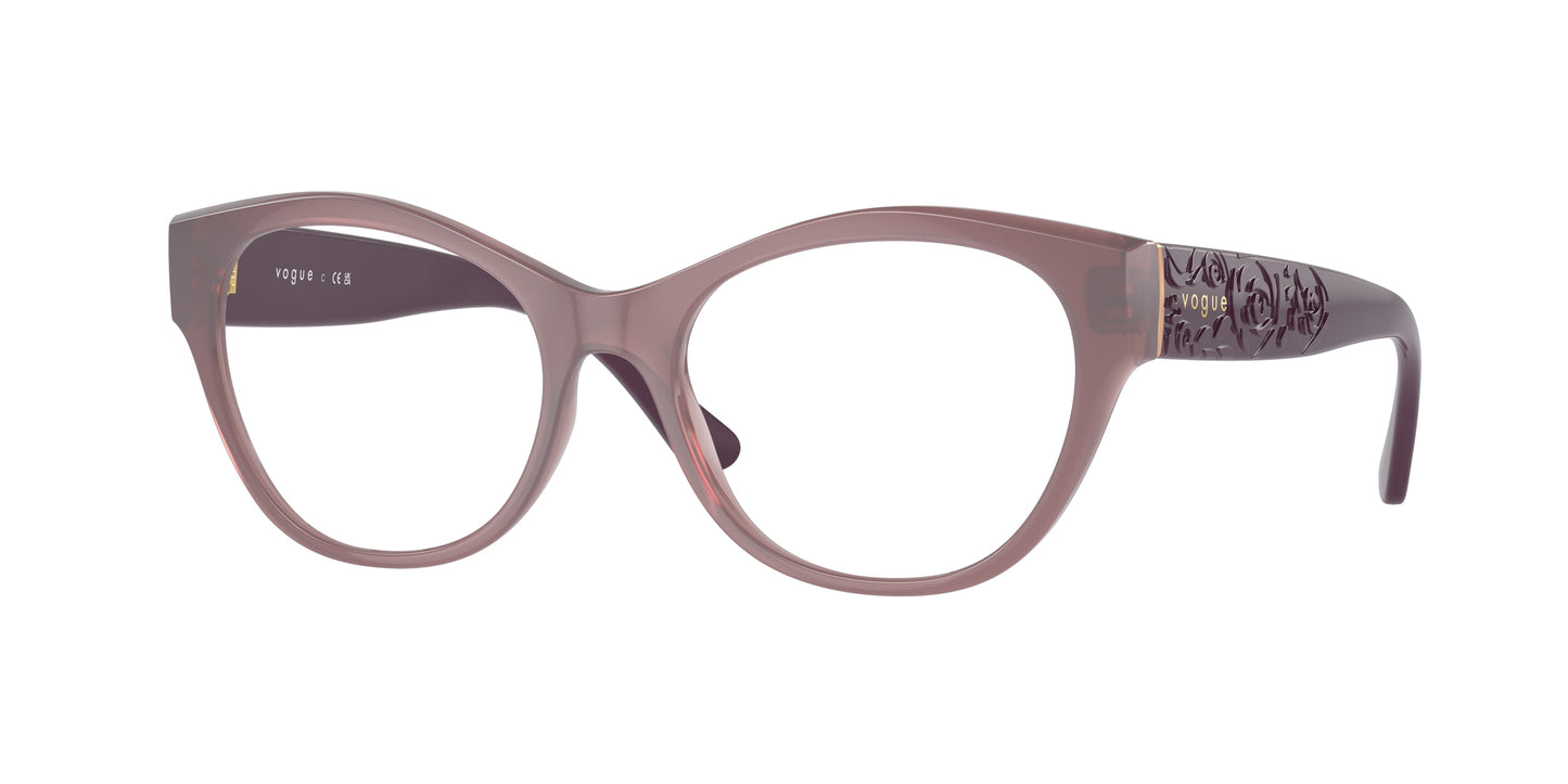 Vogue VO5527 Irregular Eyeglasses 3096-Opal Pink 52-135-17 - Color Map Pink