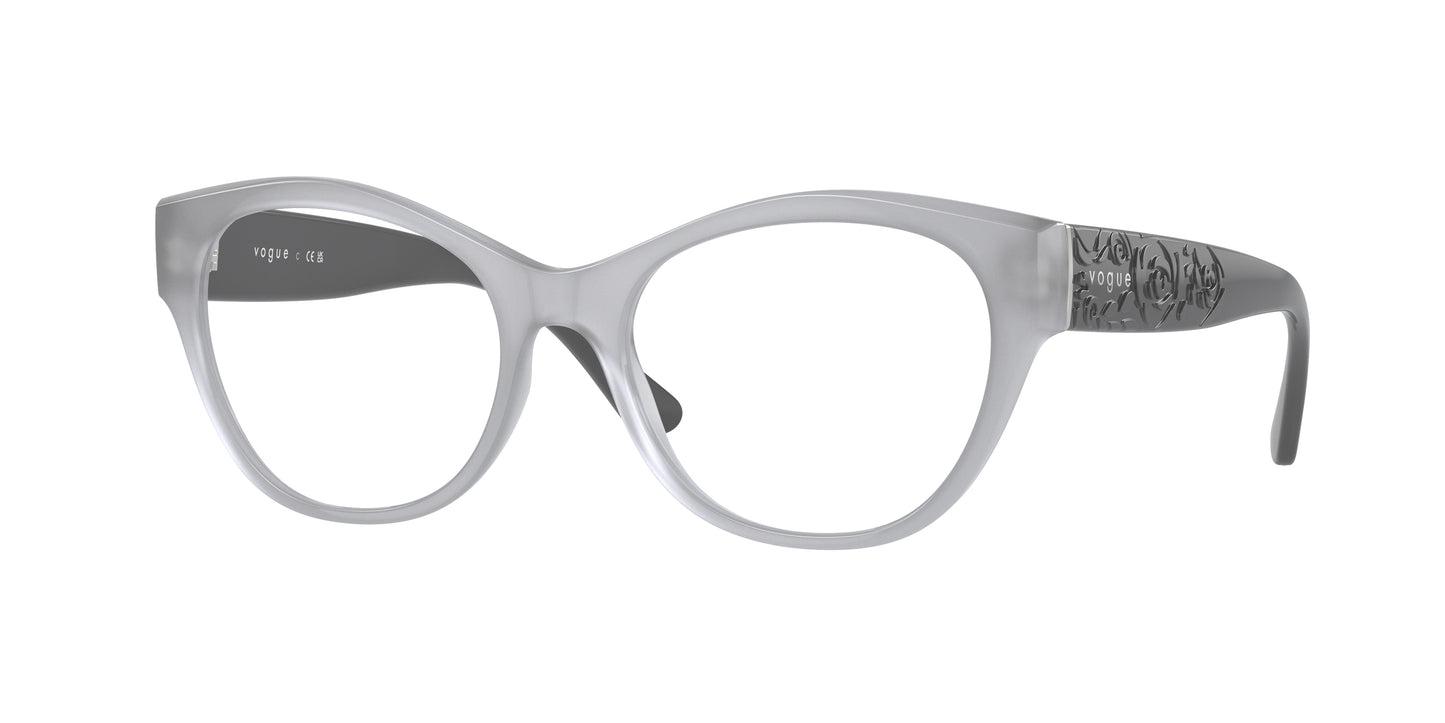 Vogue VO5527 Irregular Eyeglasses 3098-Opal Grey 52-135-17 - Color Map Grey