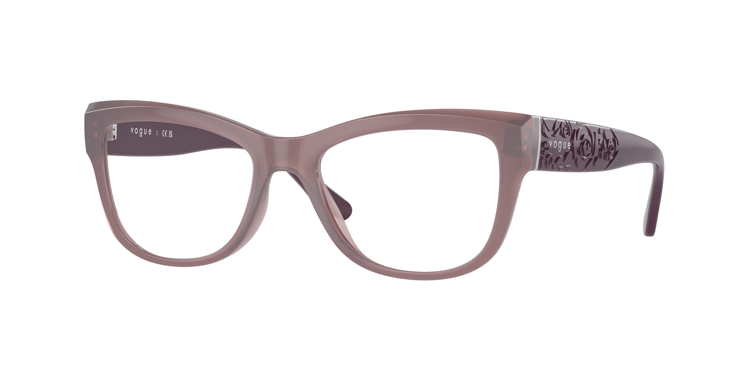 Vogue VO5528 Cat Eye Eyeglasses 3096-Opal Pink 53-135-17 - Color Map Pink