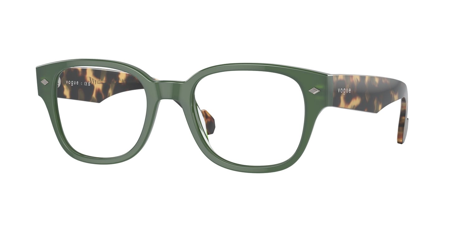Vogue VO5529 Pillow Eyeglasses 3092-Full Dusty Green 51-145-20 - Color Map Green