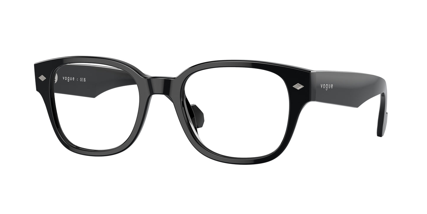 Vogue VO5529 Pillow Eyeglasses W44-Black 51-145-20 - Color Map Black