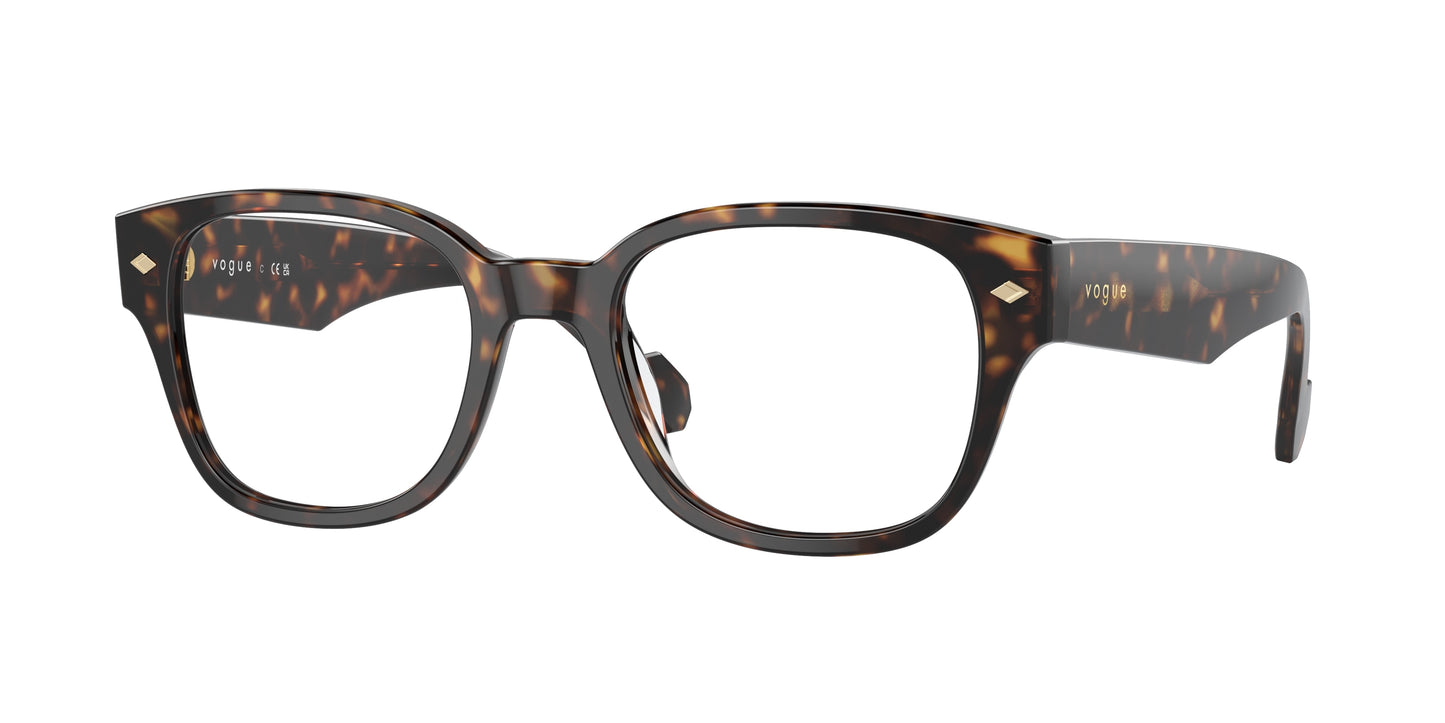 Vogue VO5529 Pillow Eyeglasses W656-Dark Havana 51-145-20 - Color Map Brown