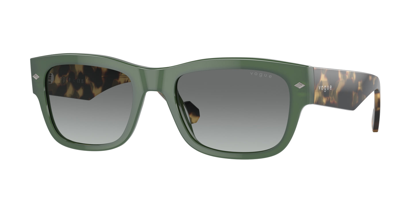 Vogue VO5530S Pillow Sunglasses 309211-Full Dusty Green 55-145-20 - Color Map Green