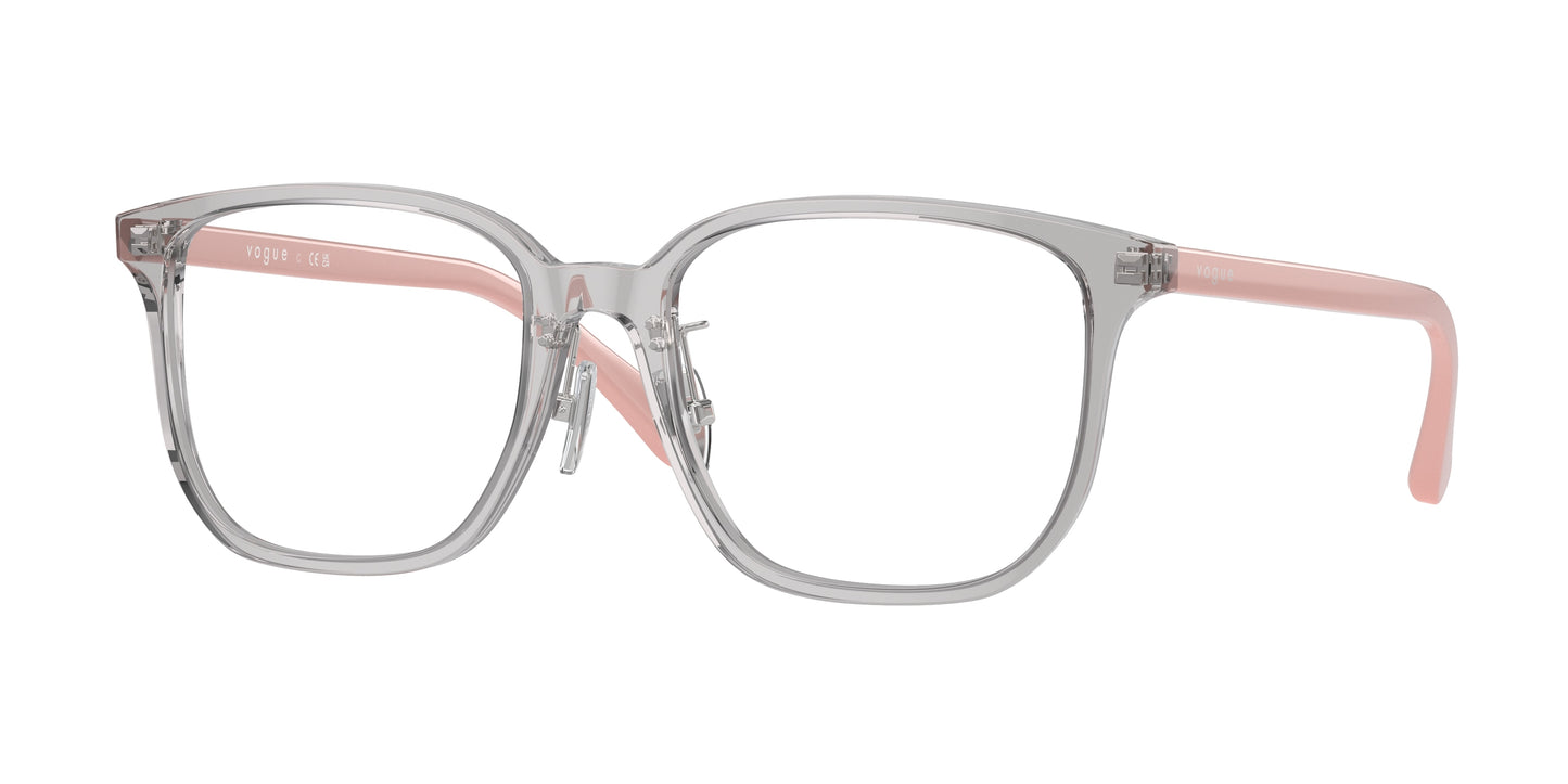 Vogue VO5550D Pillow Eyeglasses 2820-Transparent Grey 55-145-18 - Color Map Grey