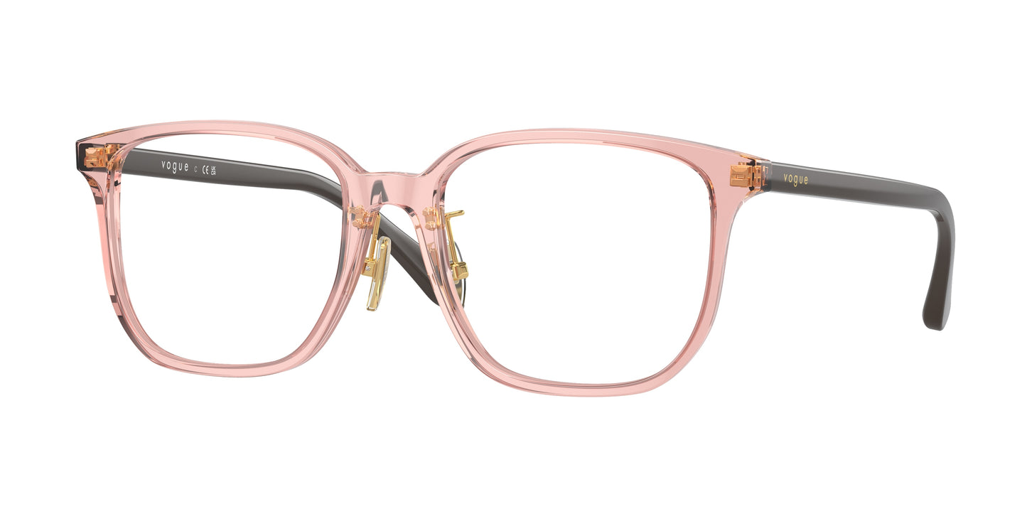 Vogue VO5550D Pillow Eyeglasses 2828-Transparent Pink 55-145-18 - Color Map Pink