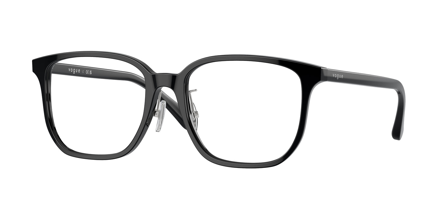 Vogue VO5550D Pillow Eyeglasses W44-Black 55-145-18 - Color Map Black