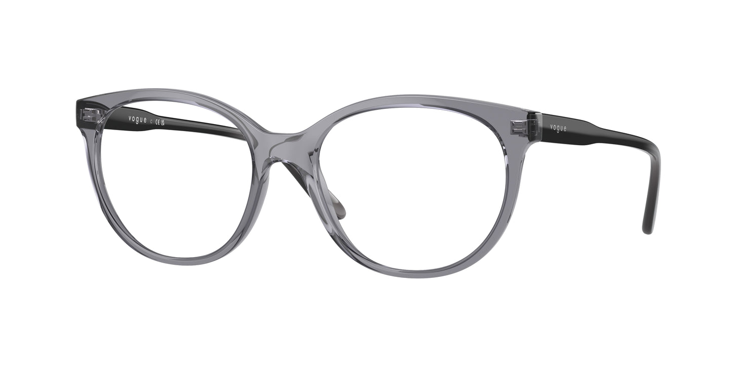 Vogue VO5552F Phantos Eyeglasses 1981-Transparent Dark Grey 53-140-17 - Color Map Grey
