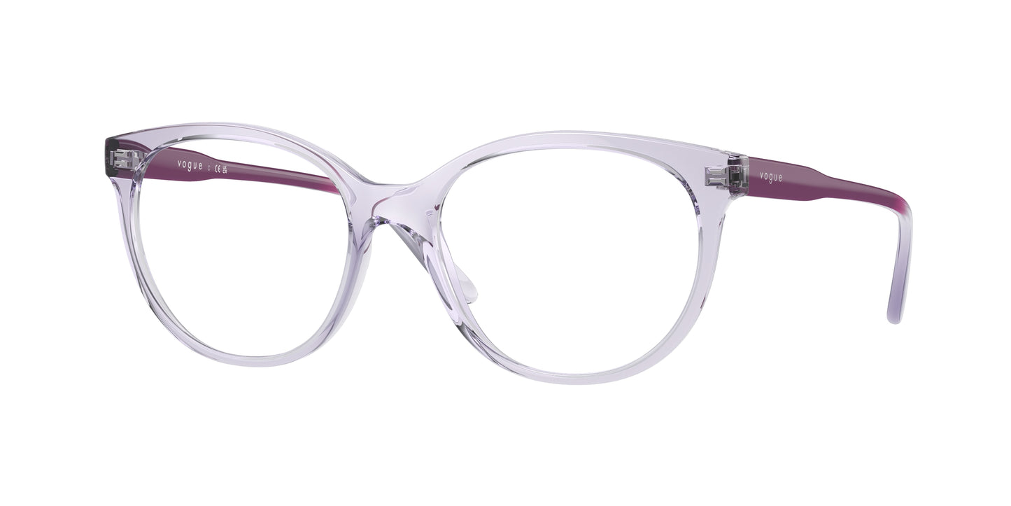 Vogue VO5552 Phantos Eyeglasses 2745-Transparent Violet 53-140-17 - Color Map Violet