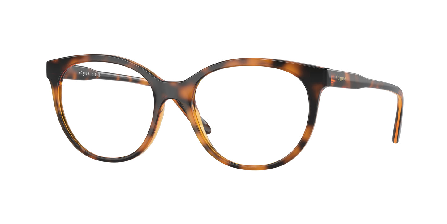Vogue VO5552 Phantos Eyeglasses W656-Dark Havana 53-140-17 - Color Map Brown