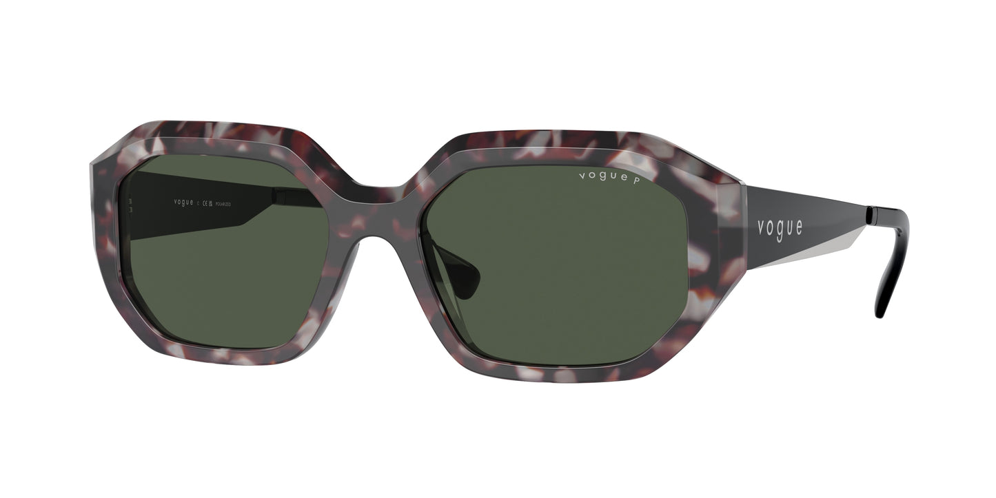 Vogue VO5554S Irregular Sunglasses 31499A-Grey Tortoise 54-140-18 - Color Map Grey