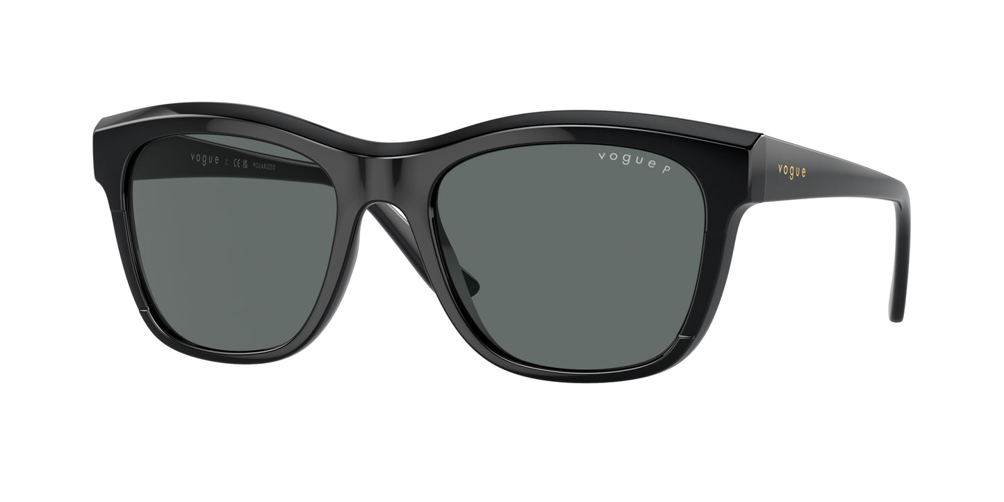 Vogue VO5557S Pillow Sunglasses W44/81-Black 54-140-19 - Color Map Black