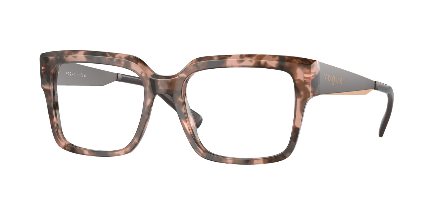 Vogue VO5559 Pillow Eyeglasses 3145-Rose Tortoise 53-140-18 - Color Map Pink