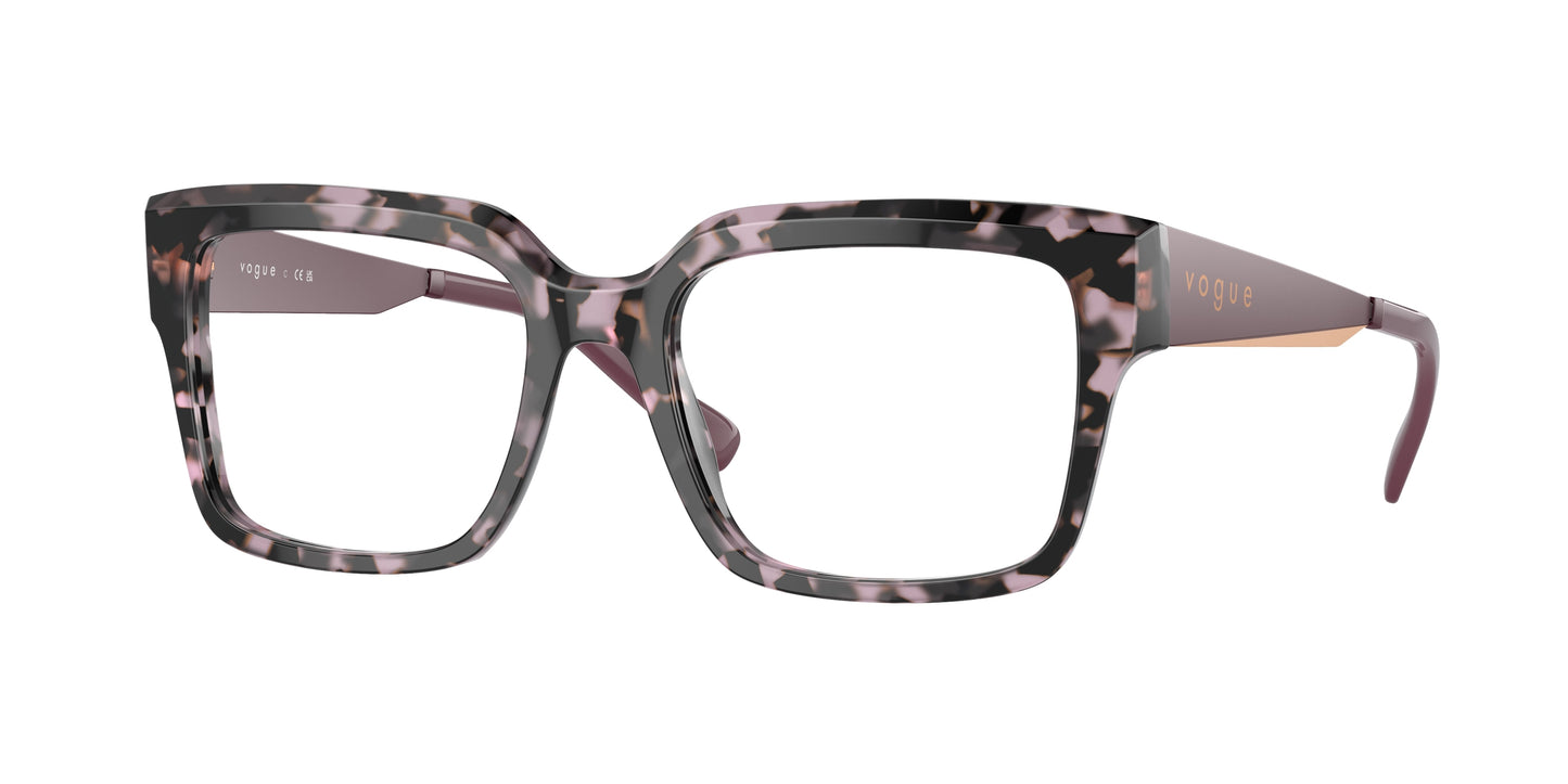Vogue VO5559 Pillow Eyeglasses 3146-Violet Tortoise 53-140-18 - Color Map Tortoise