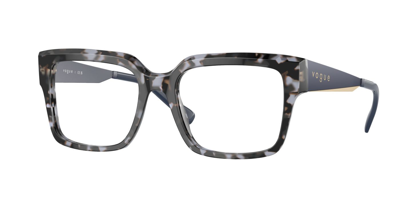 Vogue VO5559 Pillow Eyeglasses 3147-Blue Tortoise 53-140-18 - Color Map Blue