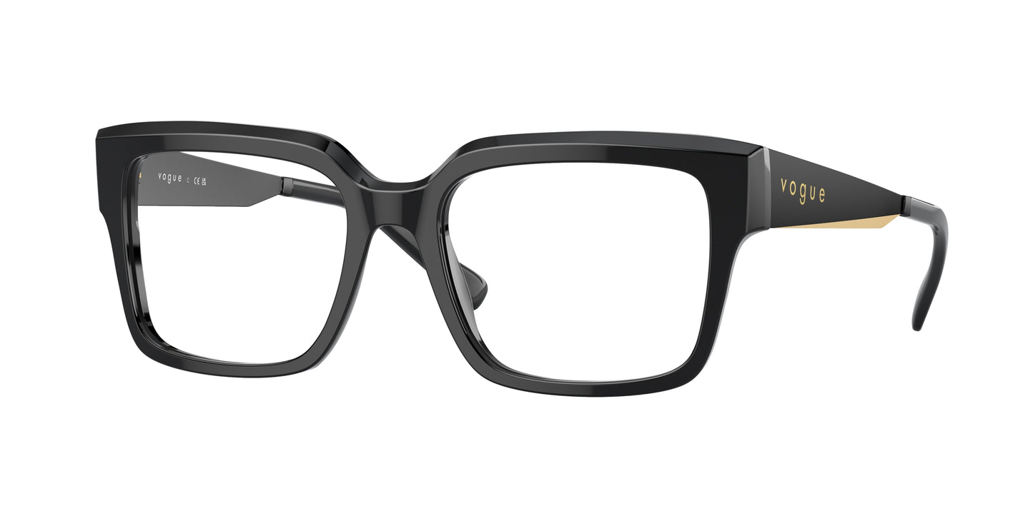 Vogue VO5559 Pillow Eyeglasses W44-Black 53-140-18 - Color Map Black