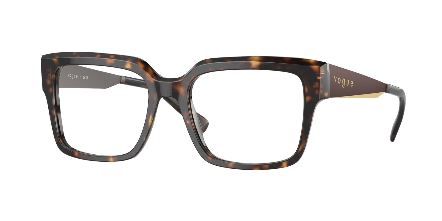Vogue VO5559 Pillow Eyeglasses W656-Dark Havana 53-140-18 - Color Map Brown