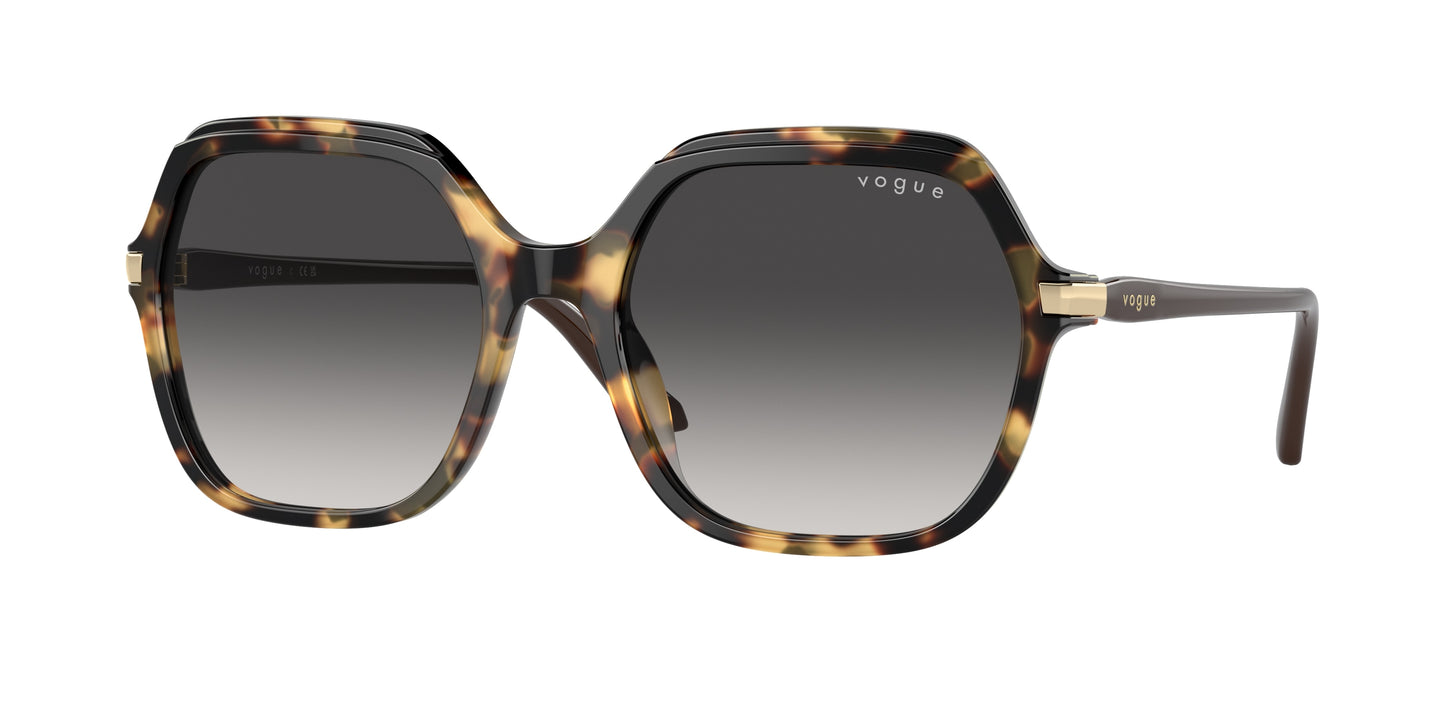 Vogue VO5561S Square Sunglasses 26058G-Yellow Tortoise 56-140-19 - Color Map Tortoise