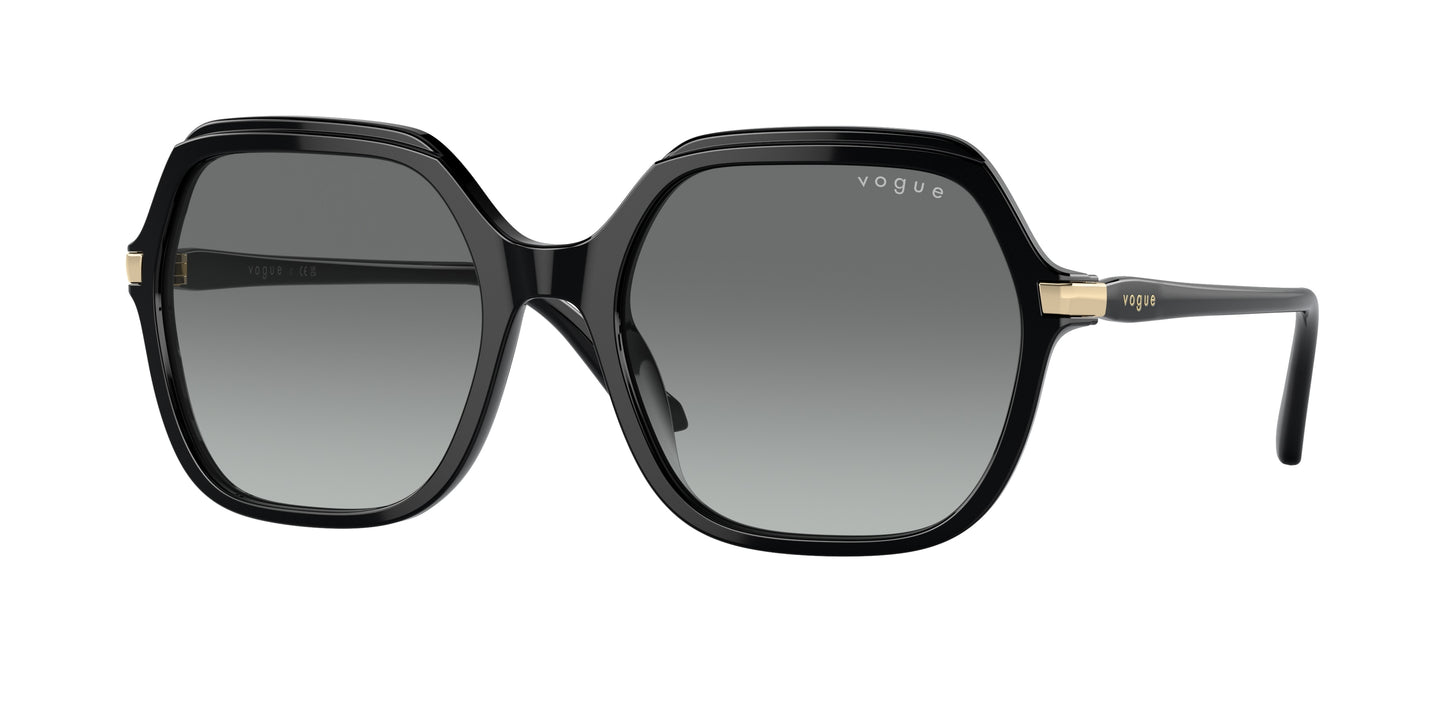 Vogue VO5561S Square Sunglasses W44/11-Black 56-140-19 - Color Map Black