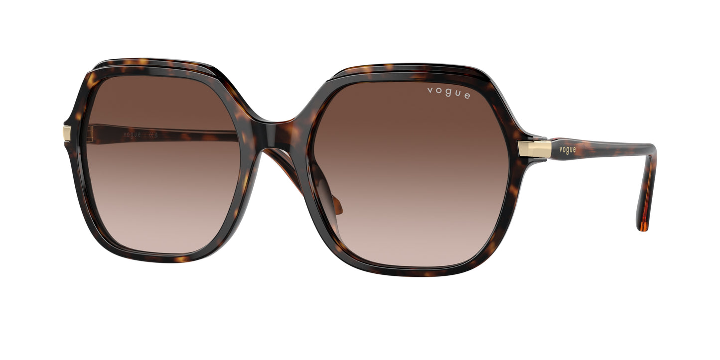 Vogue VO5561S Square Sunglasses W65613-Dark Havana 56-140-19 - Color Map Brown