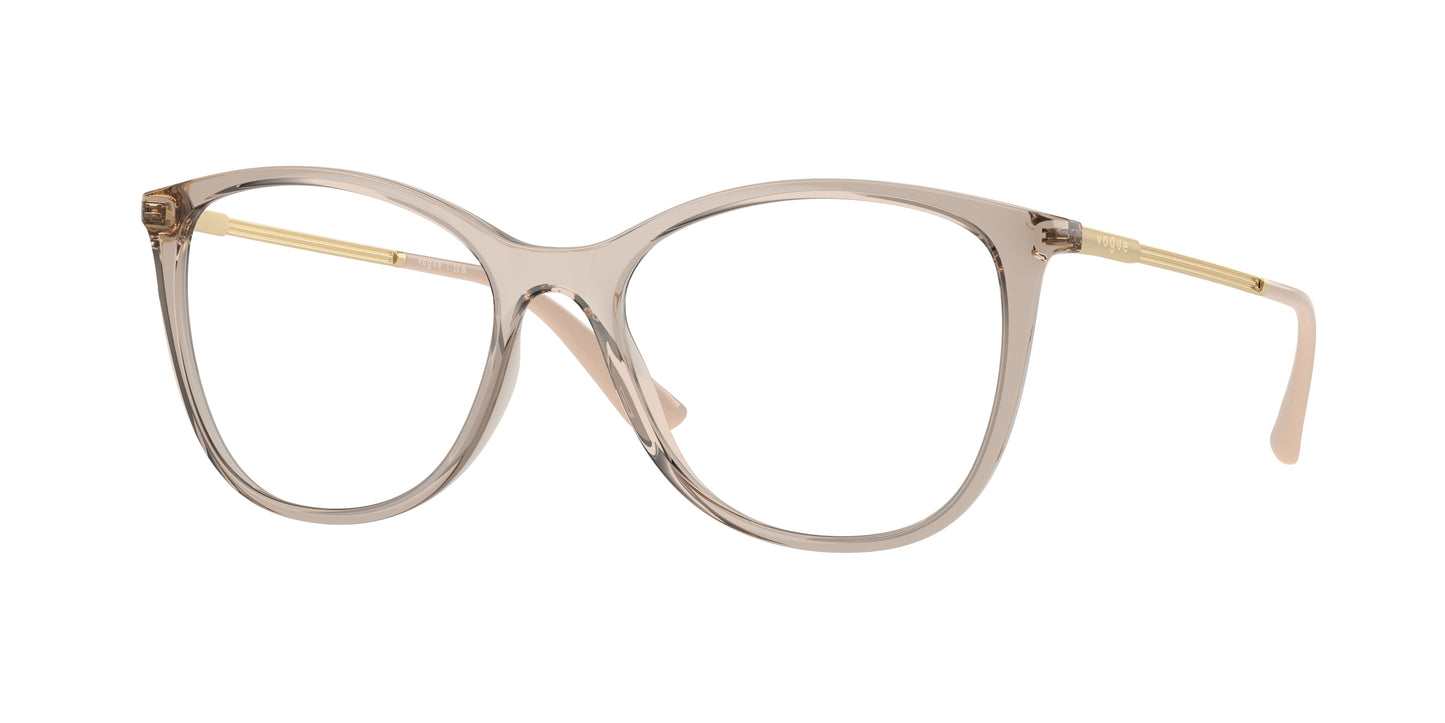 Vogue VO5562 Phantos Eyeglasses 2990-Transparent Caramel 54-140-17 - Color Map Brown