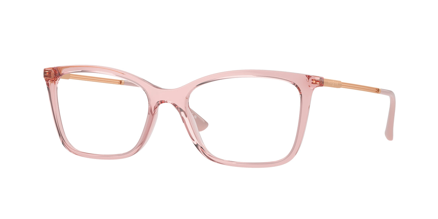Vogue VO5563 Butterfly Eyeglasses 2939-Transparent Pink 53-140-17 - Color Map Pink
