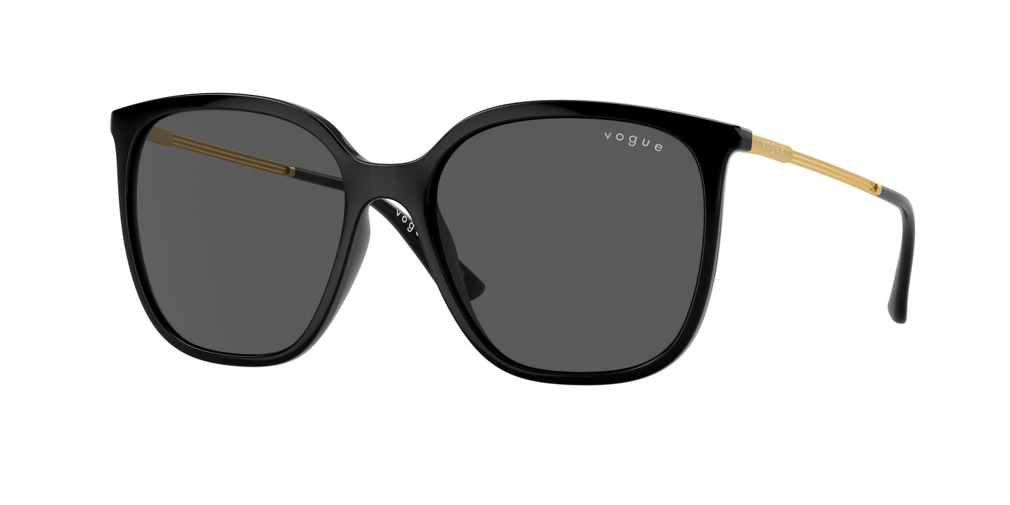 Vogue VO5564SF Square Sunglasses W44/87-Black 54-140-17 - Color Map Black