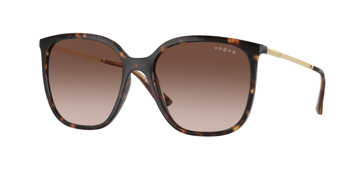Vogue VO5564SF Square Sunglasses W65613-Dark Havana 54-140-17 - Color Map Brown