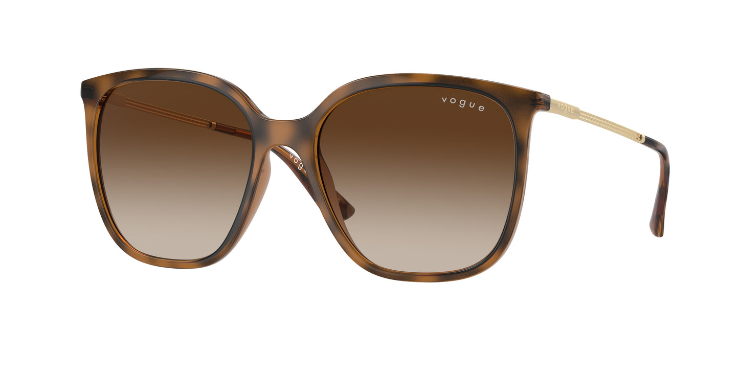 Vogue VO5564S Square Sunglasses 238613-Top Dark Havana/Light Brown 54-140-17 - Color Map Brown