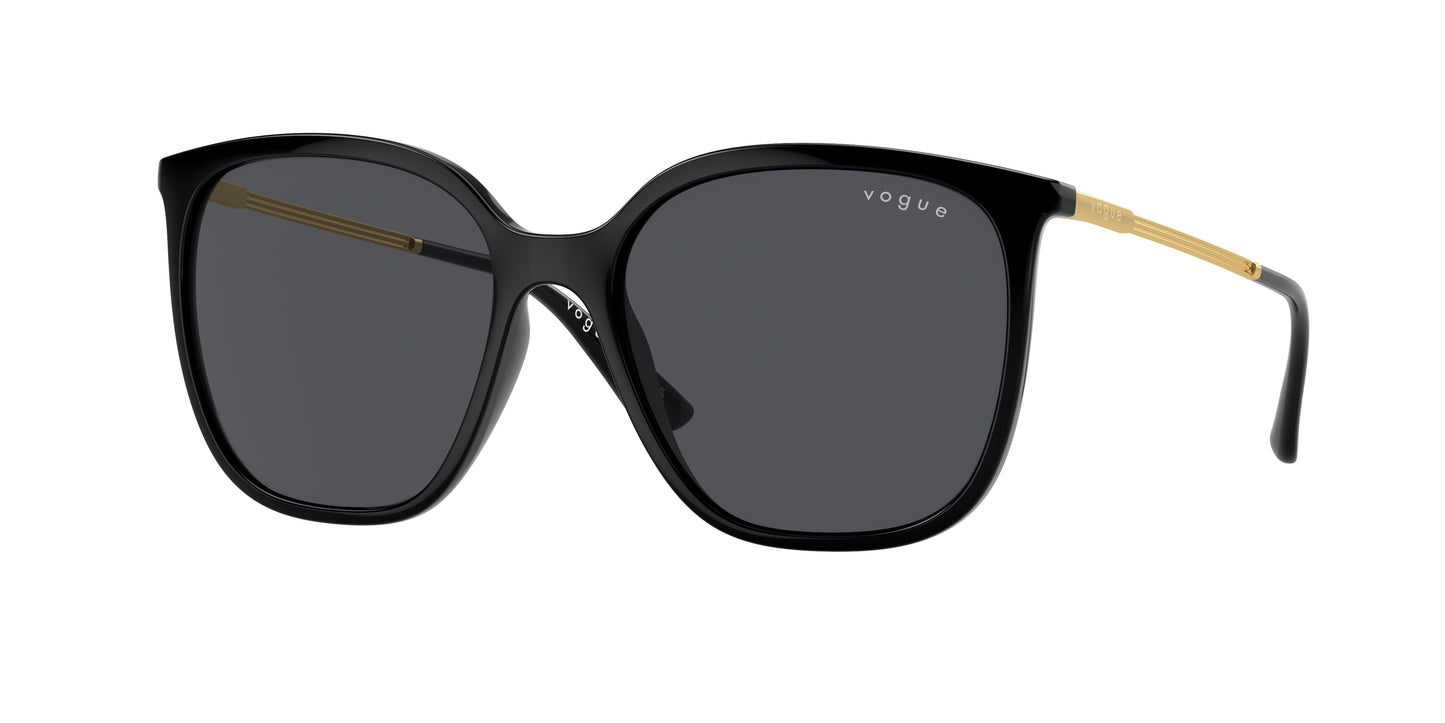 Vogue VO5564S Square Sunglasses W44/87-Black 54-140-17 - Color Map Black