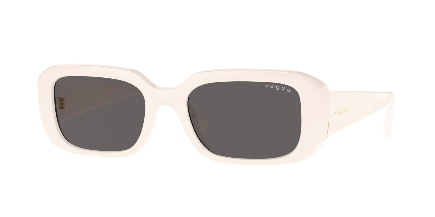 Vogue VO5565S Pillow Sunglasses 312487-Full Ivory 53-135-19 - Color Map White