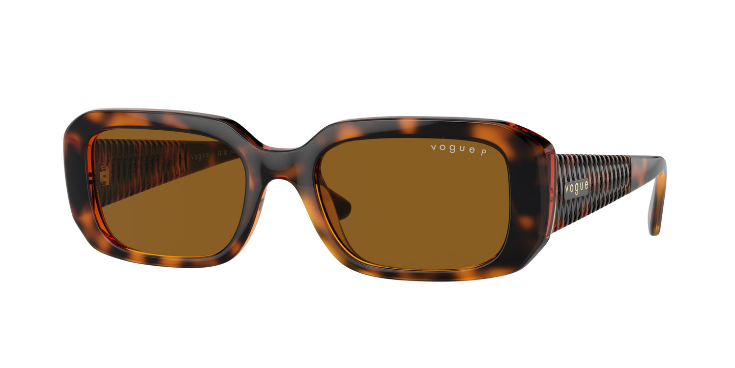 Vogue VO5565S Pillow Sunglasses W65683-Dark Havana 53-135-19 - Color Map Brown