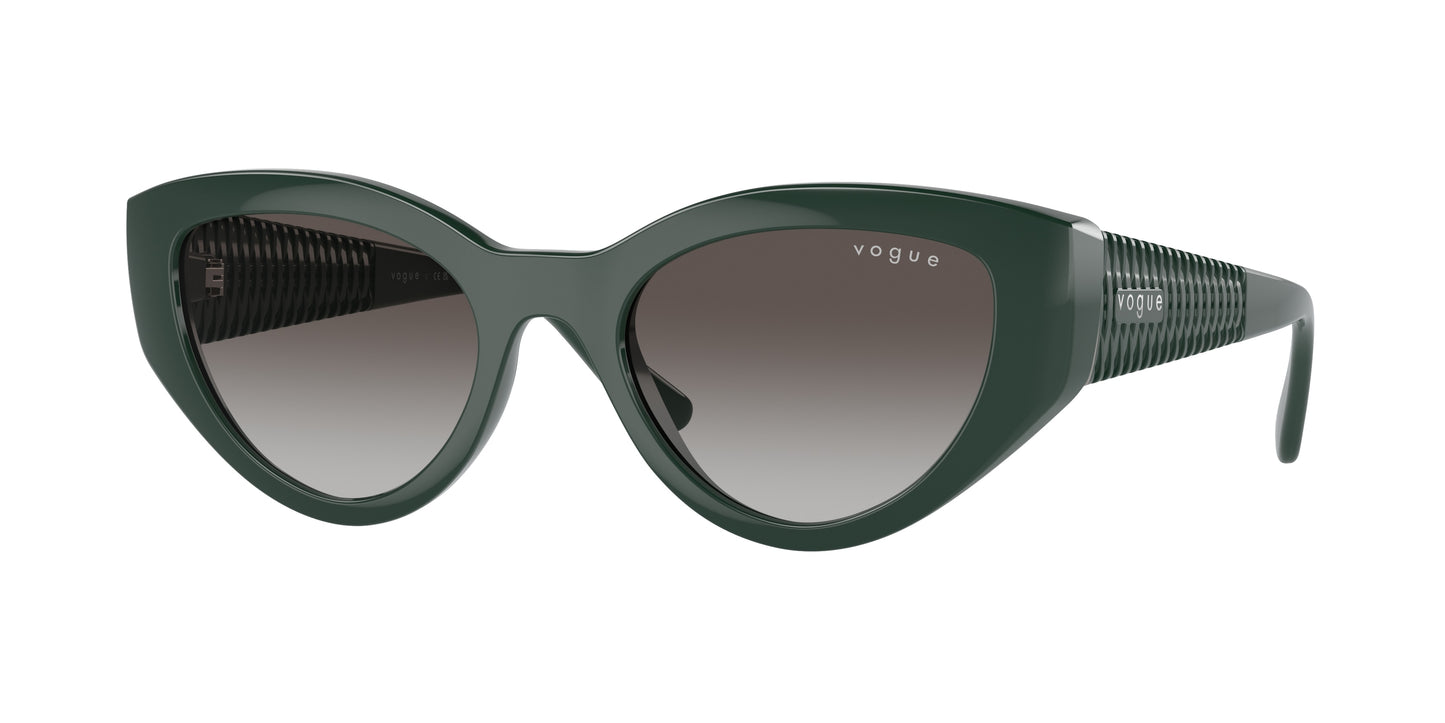 Vogue VO5566S Cat Eye Sunglasses 31228G-Full Dark Green 52-135-20 - Color Map Green