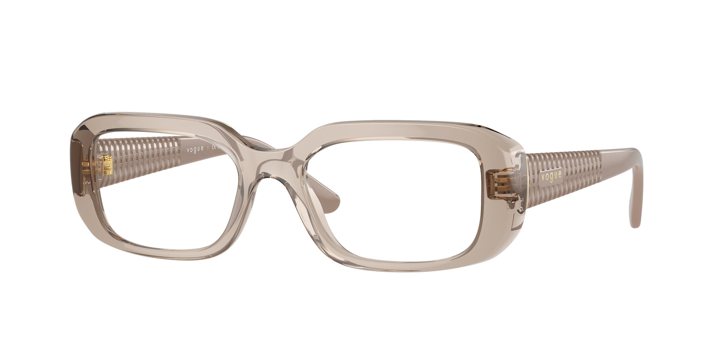 Vogue VO5568 Pillow Eyeglasses 2990-Transparent Caramel 51-135-19 - Color Map Brown