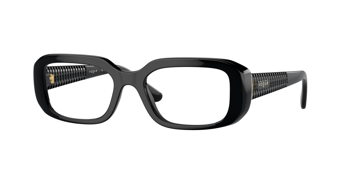 Vogue VO5568 Pillow Eyeglasses W44-Black 51-135-19 - Color Map Black