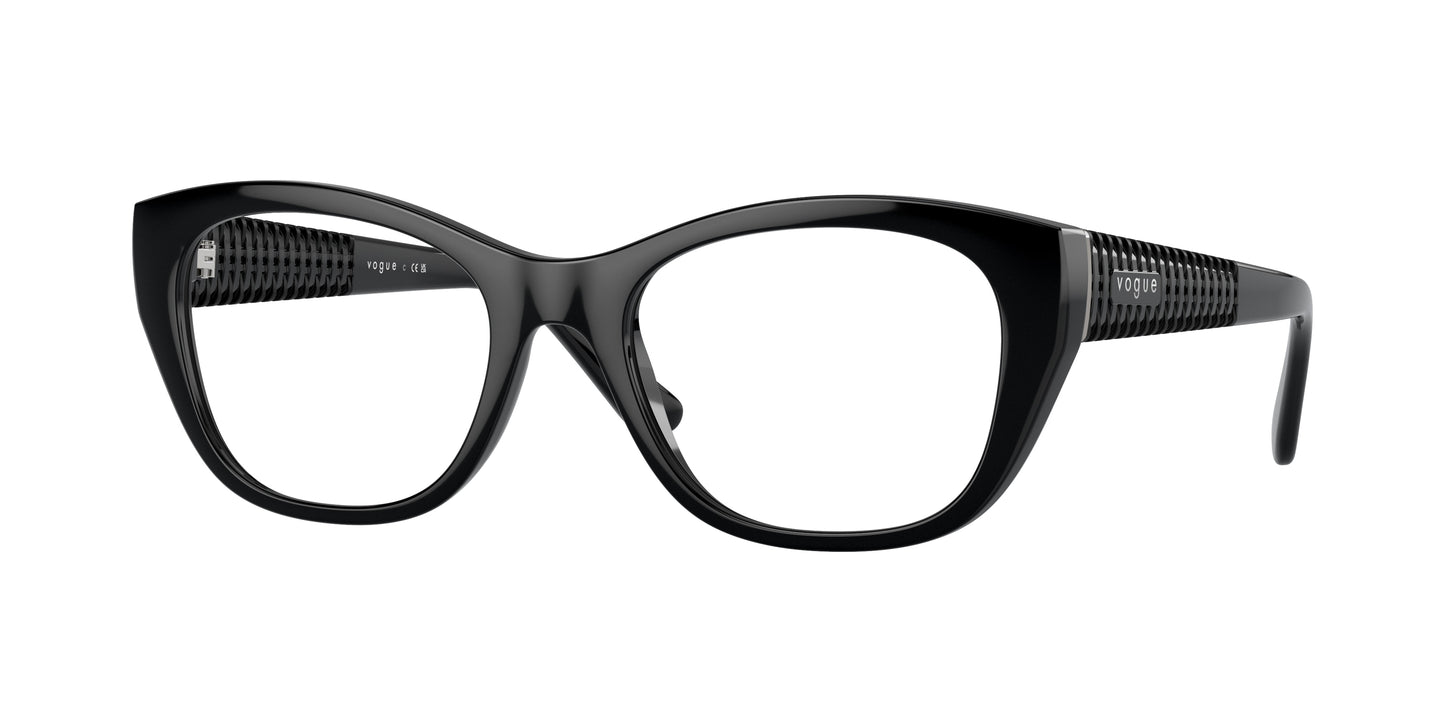 Vogue VO5569 Cat Eye Eyeglasses W44-Black 53-135-19 - Color Map Black