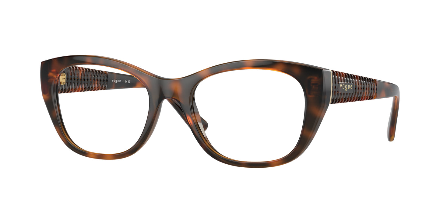Vogue VO5569 Cat Eye Eyeglasses W656-Dark Havana 53-135-19 - Color Map Brown