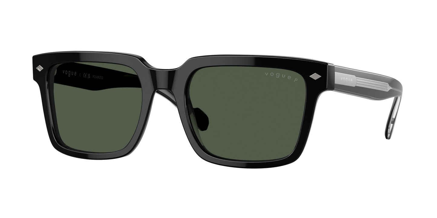 Vogue VO5573S Pillow Sunglasses W44/9A-Black 55-145-20 - Color Map Black