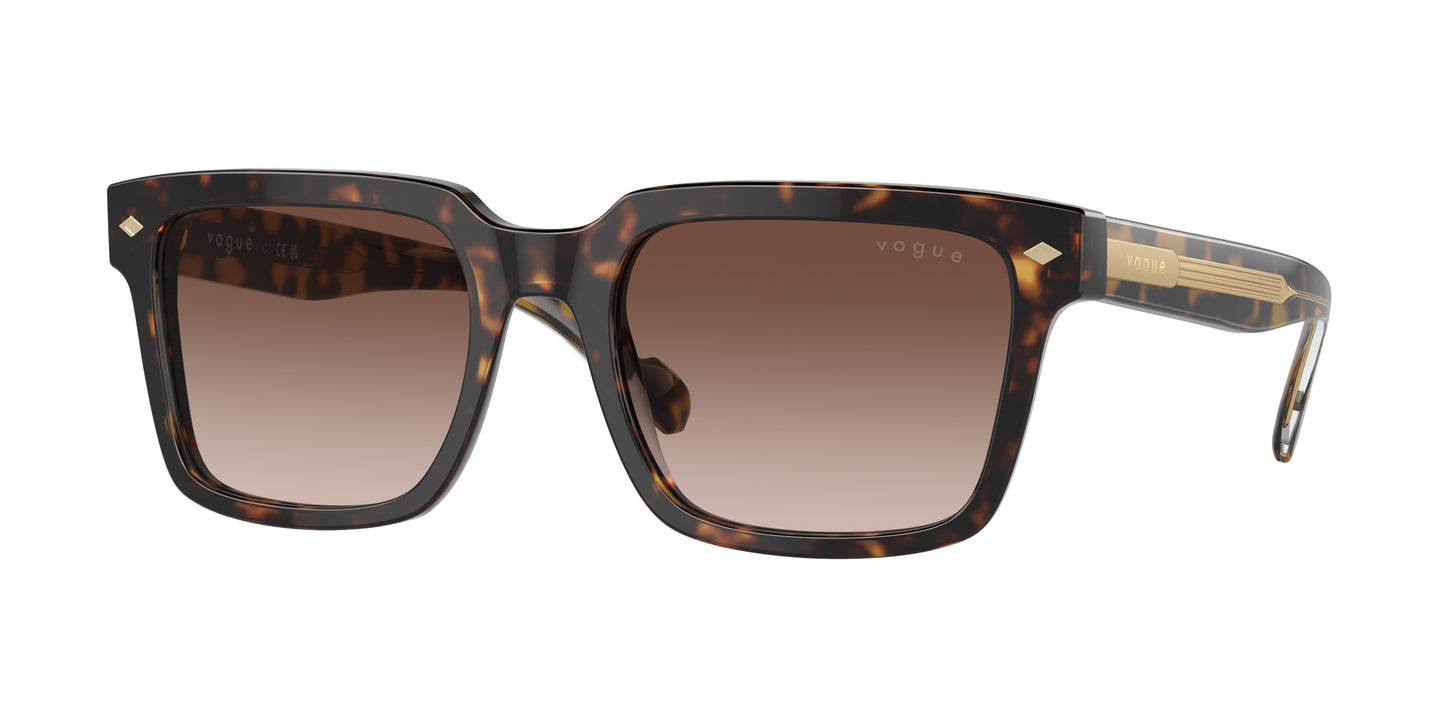 Vogue VO5573S Pillow Sunglasses W65613-Dark Havana 55-145-20 - Color Map Brown