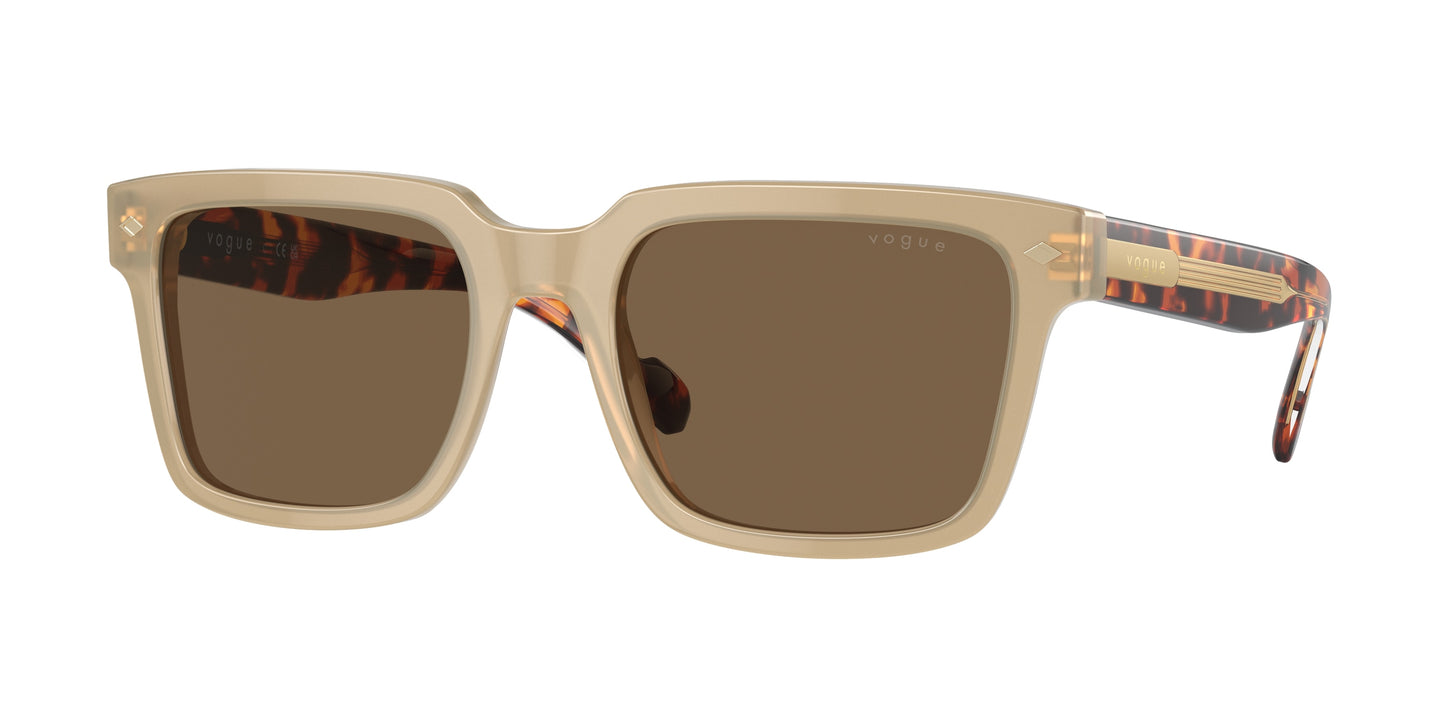 Vogue VO5573S Pillow Sunglasses W90073-Opal Beige 55-145-20 - Color Map Brown