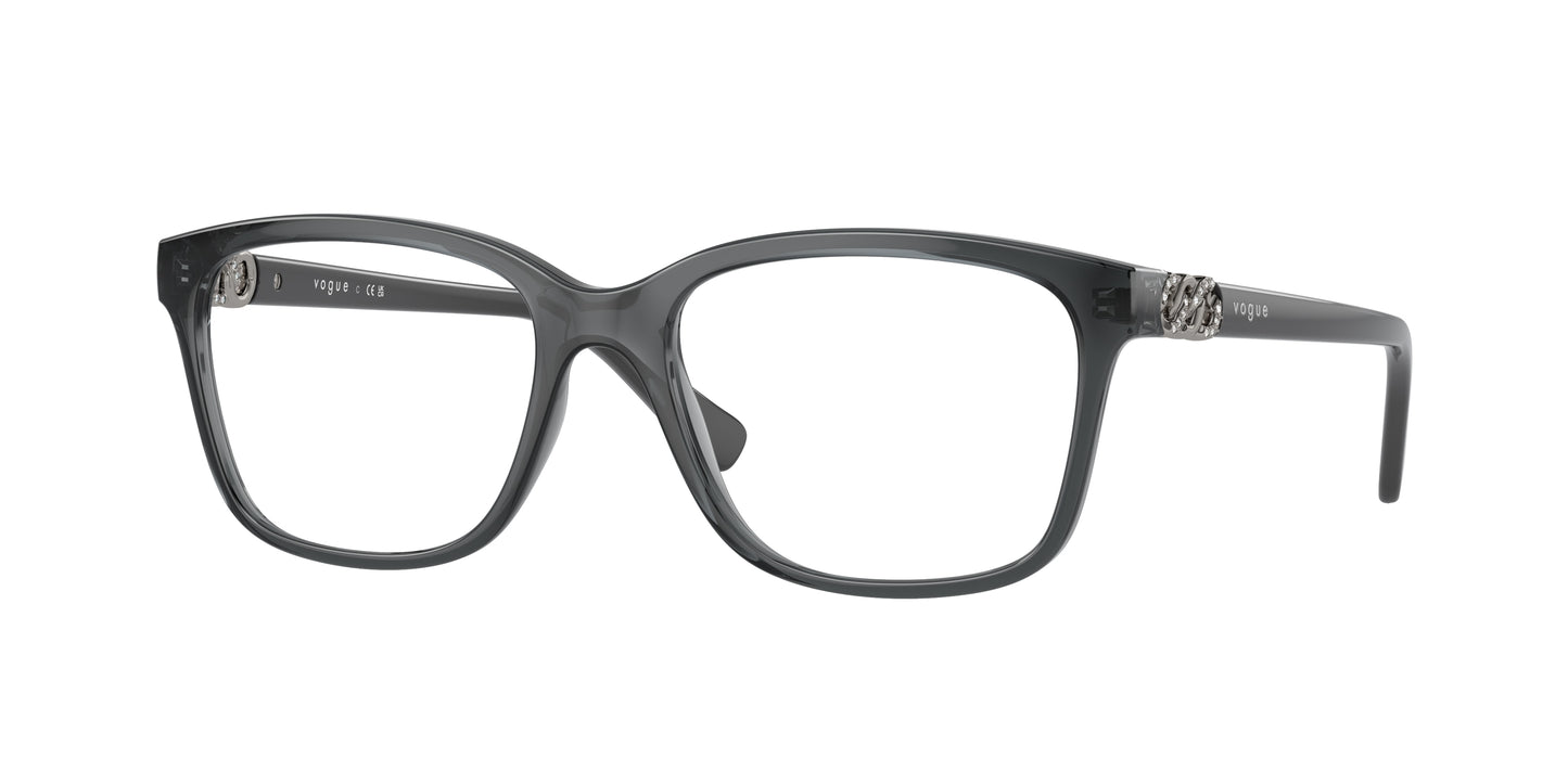 Vogue VO5574B Pillow Eyeglasses 3132-Transparent Grey 53-140-17 - Color Map Grey