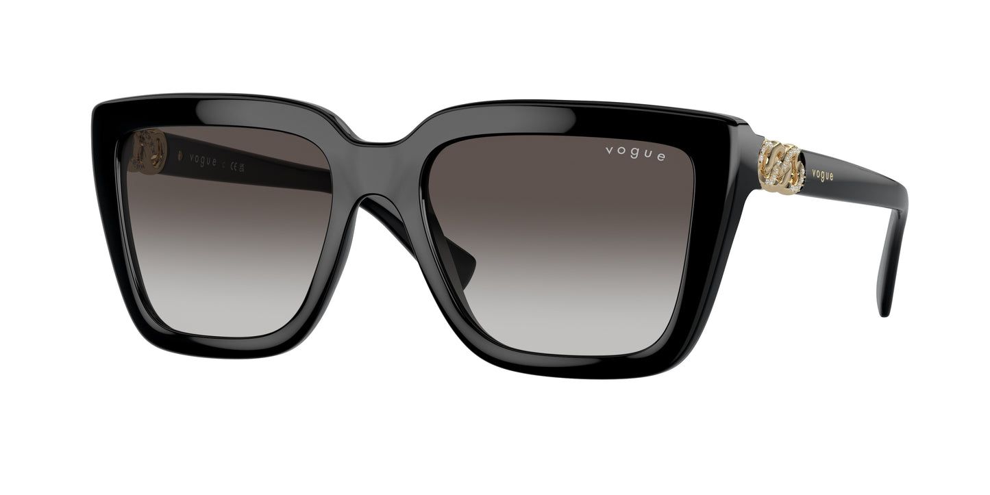 Vogue VO5575SB Butterfly Sunglasses W44/8G-Black 55-140-18 - Color Map Black
