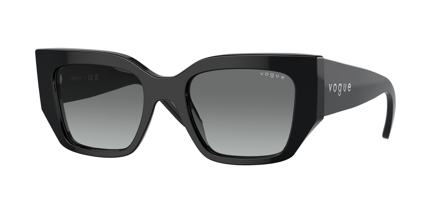 Vogue VO5583S Irregular Sunglasses W44/11-Black 51-140-20 - Color Map Black