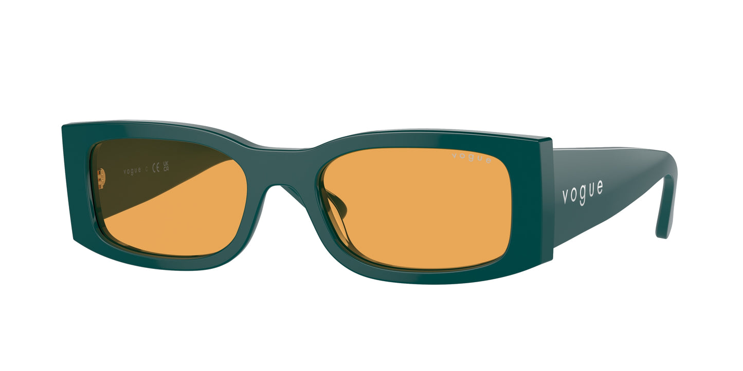 Vogue VO5584S Rectangle Sunglasses 3163/7-Full Octanium 53-140-19 - Color Map Green